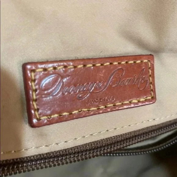 Dooney Bourke vintage black leather satchel handbag - Picture 14 of 16